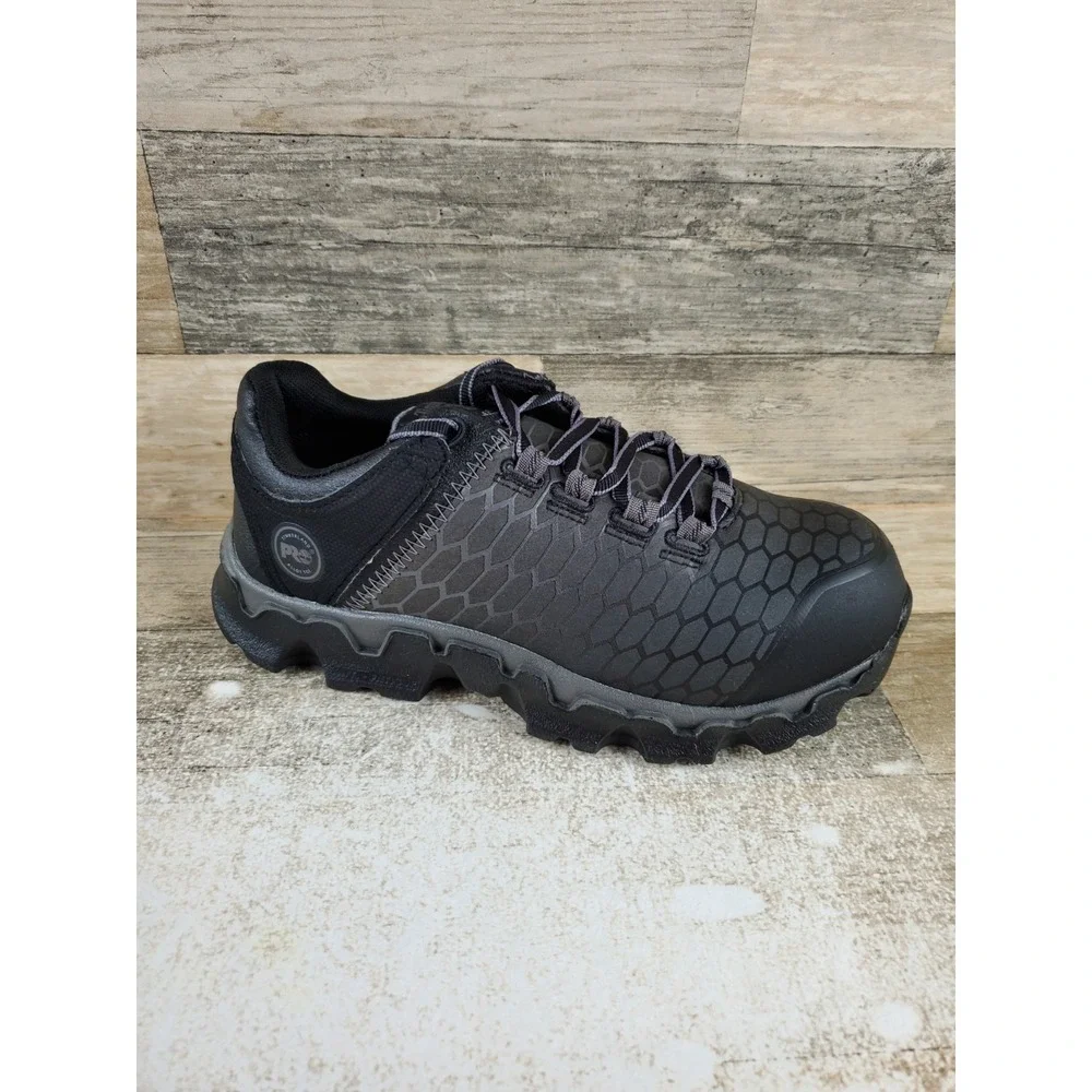 Timberland Pro Powertrain Sport Womens Work Shoes Sz 5.5 M Black Gray Alloy Toe